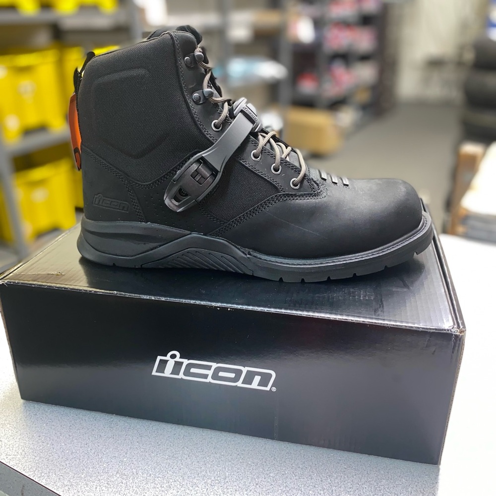 ICON Men's Rugged Black Boots